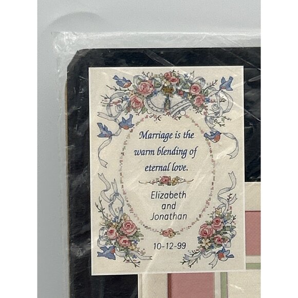 Dimensions Cross Stitch Kit Eternal Love Wedding Gift Record 3165 Marriage Vtg - Picture 2 of 4